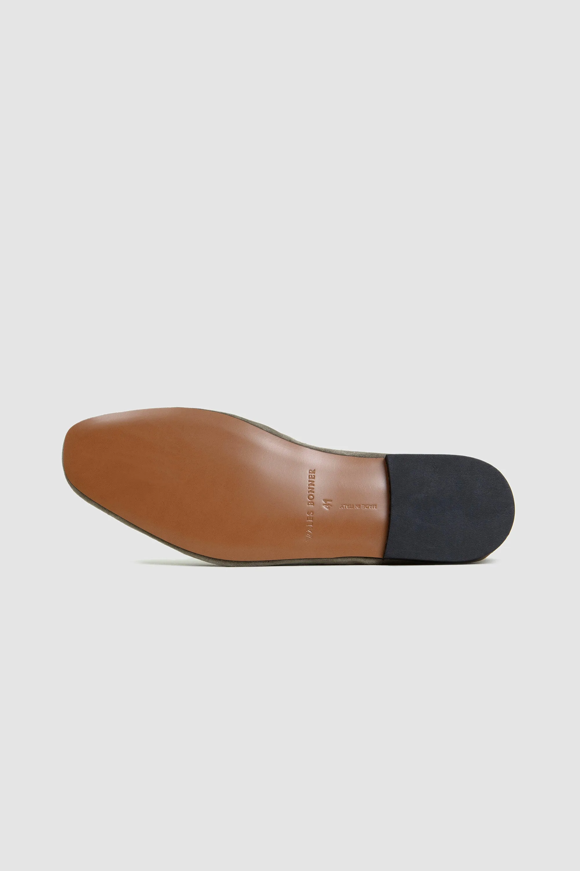 Suede Loafers Military Green